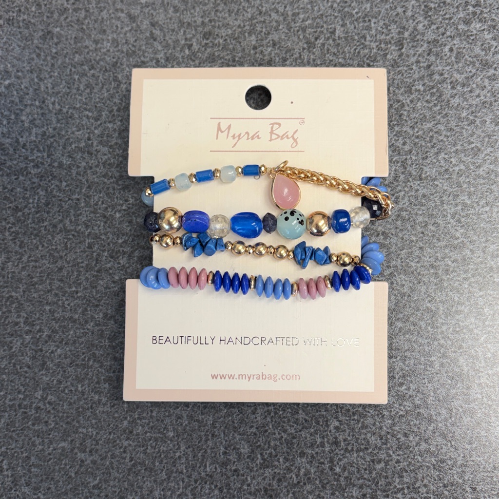 Myrabag Vintage Elegance Stacked Stretchy Bracelet 10$